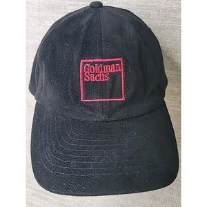 Vintage Goldman Sachs Cornell University Black Embroidered Hat RARE & AUTHENTIC